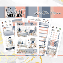 Load image into Gallery viewer, January Winter Haze - POCKET Mini Weekly Kit Planner stickers