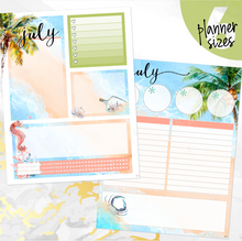 Load image into Gallery viewer, July Lazy Days Notes monthly sticker - Erin Condren Vertical Horizontal 7&quot;x9&quot;, Happy Planner Classic, Mini &amp; Big