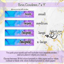 Load image into Gallery viewer, EMERALD - The Nitty Gritty Monthly-Any Month-Erin Condren 7x9 8.5x11 Happy Planner Classic &amp; Big