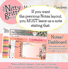 Load image into Gallery viewer, January New Year ’23 - The Nitty Gritty Monthly - Erin Condren Vertical Horizontal