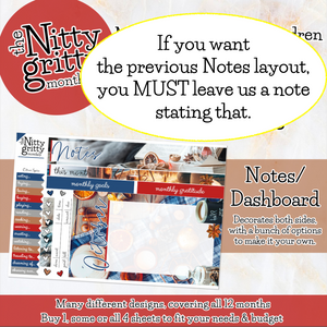 October Citrus Spice - The Nitty Gritty Monthly - Erin Condren Vertical Horizontal