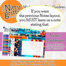 Load image into Gallery viewer, October Fright Night Halloween - The Nitty Gritty Monthly - Erin Condren Vertical Horizontal