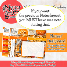Load image into Gallery viewer, November Thanksgiving - The Nitty Gritty Monthly - Erin Condren Vertical Horizontal