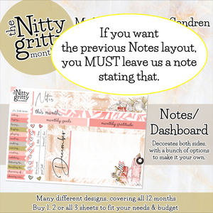 December Hello Winter - The Nitty Gritty Monthly - Erin Condren Vertical Horizontal