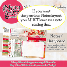 Load image into Gallery viewer, December Joy Christmas - The Nitty Gritty Monthly - Erin Condren Vertical Horizontal