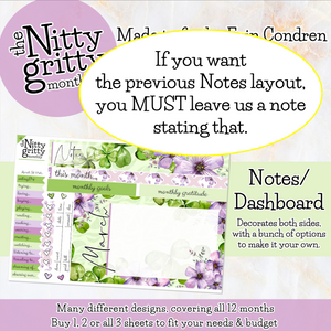 March St. Patrick's Day - The Nitty Gritty Monthly - Erin Condren Vertical Horizontal