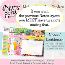 Load image into Gallery viewer, April Easter Days - The Nitty Gritty Monthly - Erin Condren Vertical Horizontal