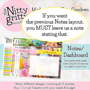 April Easter Days - The Nitty Gritty Monthly - Erin Condren Vertical Horizontal