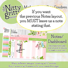 Load image into Gallery viewer, April Spring Whisper - The Nitty Gritty Monthly - Erin Condren Vertical Horizontal
