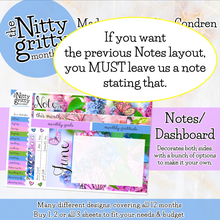 Load image into Gallery viewer, June Butterflies - The Nitty Gritty Monthly - Erin Condren Vertical Horizontal