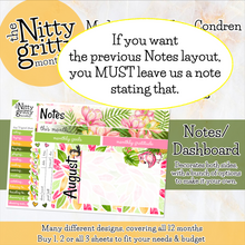 Load image into Gallery viewer, August Tropical Birds - The Nitty Gritty Monthly - Erin Condren Vertical Horizontal