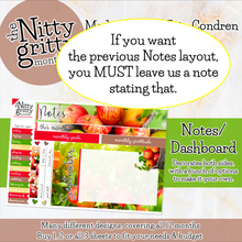 Load image into Gallery viewer, September Apples - The Nitty Gritty Monthly - Erin Condren Vertical Horizontal