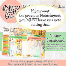 Load image into Gallery viewer, September Fall Days - The Nitty Gritty Monthly - Erin Condren Vertical Horizontal