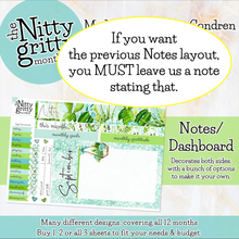 Load image into Gallery viewer, September Succulents - The Nitty Gritty Monthly - Erin Condren Vertical Horizontal