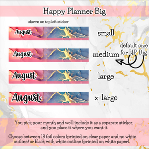 MAJESTIC - The Nitty Gritty Monthly-Any Month-Erin Condren 7x9 8.5x11 Happy Planner Classic & Big