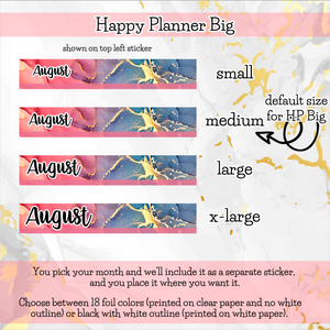 TOPAZ - The Nitty Gritty Monthly-Any Month-Erin Condren 7x9 8.5x11 Happy Planner Classic & Big