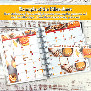 November Autumn Pines - The Nitty Gritty Monthly - Happy Planner Classic