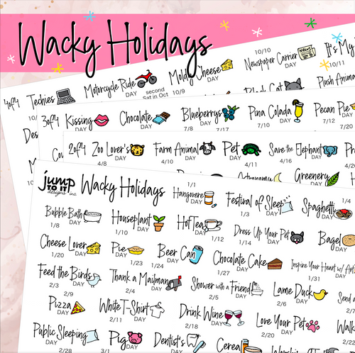 HOLIDAY Planner Stickers Icons, Celebration, Calendar, Functional