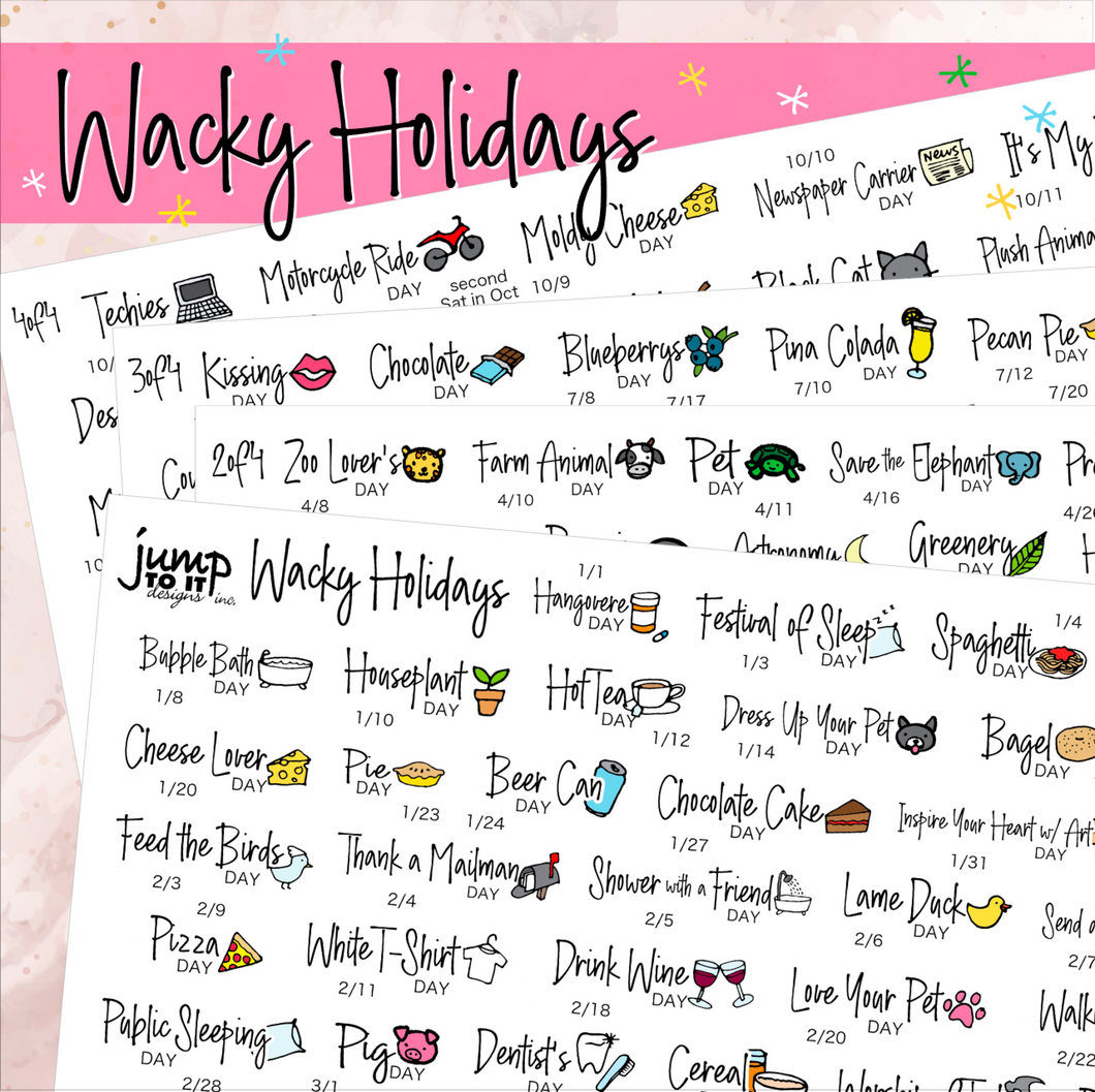 June Wacky Holiday Stickers (2022)