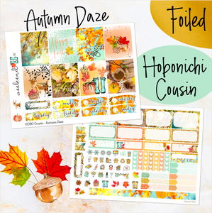 Autumn Daze - FOIL weekly kit Hobonichi Cousin A5 personal planner