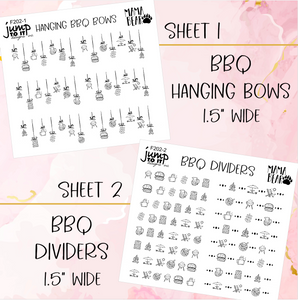 Foil Theme Collection • BBQ • Washi, Swags, Tabs, Deco (F-202)