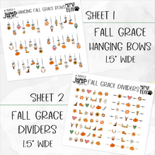 Load image into Gallery viewer, FALL GRACE • Sticker Theme Collection • Washi, Swags, Tabs, Deco (T-203)