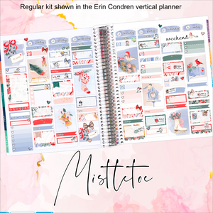 Mistletoe - FOIL weekly kit Erin Condren Vertical Horizontal, Happy Planner Classic, Mini & Big & Hobonichi Cousin