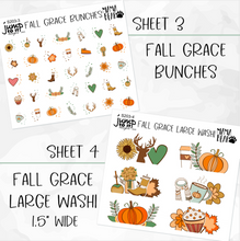Load image into Gallery viewer, FALL GRACE • Sticker Theme Collection • Washi, Swags, Tabs, Deco (T-203)