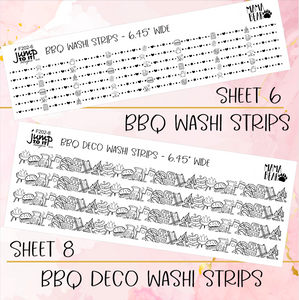 Foil Theme Collection • BBQ • Washi, Swags, Tabs, Deco (F-202)