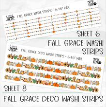 Load image into Gallery viewer, FALL GRACE • Sticker Theme Collection • Washi, Swags, Tabs, Deco (T-203)