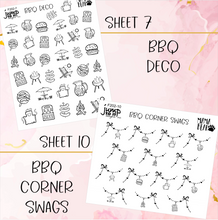 Load image into Gallery viewer, Foil Theme Collection • BBQ • Washi, Swags, Tabs, Deco (F-202)