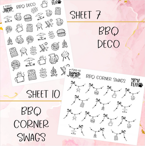 Foil Theme Collection • BBQ • Washi, Swags, Tabs, Deco (F-202)