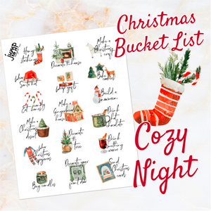 December Christmas Countdown / Days of the Month stickers (S-100