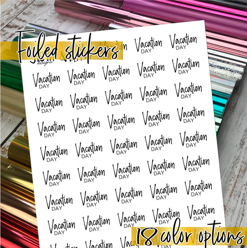 Foil - Vacation scripts      (F-195-1)