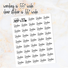 Load image into Gallery viewer, Foil - Vacation scripts      (F-195-1)