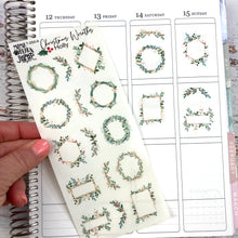 Load image into Gallery viewer, Holiday Christmas Holly Wreath &amp; Swag sheet - planner stickers          (T-250-6)