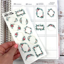 Load image into Gallery viewer, Holiday Christmas Frames Deco sheet - planner stickers          (T-250-1)