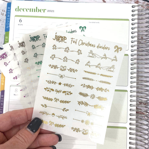 Foil - Dividers CHRISTMAS tabs   (F-128-4)