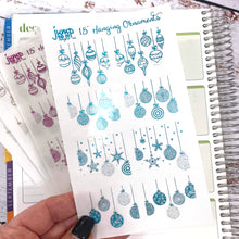 Load image into Gallery viewer, Foil - Christmas Hanging Ornaments stickers   (F-141+)