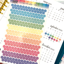Load image into Gallery viewer, Transparent Dot stickers - planner day dots mini       (T-103)