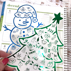 Foil - Holiday Icon planner stickers (F-142-2 Foil) – Jump To It