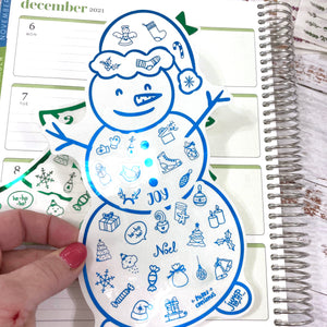 Foil - Christmas deco stickers  (F-120-2)