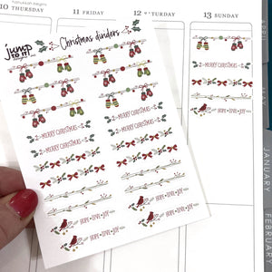Christmas Dividers tabs             (S-108-1)