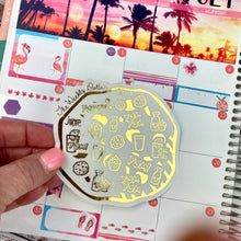 Load image into Gallery viewer, Milk &amp; Cookies - The Weekly Dollar - FOIL planner stickers  (WD-115)