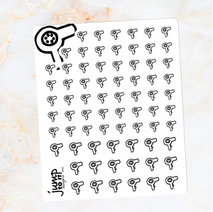 Foil - Icon HAIR DRYER stickers    (F-150-17)