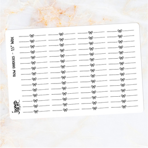 Foil - Dividers BOW stickers  (F-128-2)