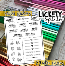Load image into Gallery viewer, Foil - Lickety Splits - SELF CARE    (F-163-1)