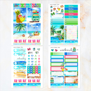 Aloha - POCKET Mini Weekly Kit Planner stickers
