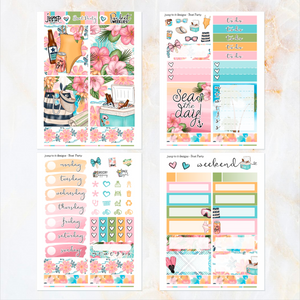 Boat Party - POCKET Mini Weekly Kit Planner stickers