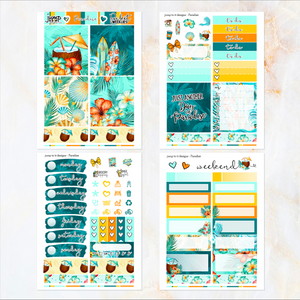 Paradise - POCKET Mini Weekly Kit Planner stickers